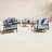 Townsend 5-Piece Aluminum Outdoor Patio Conversation Set with Sunbrella® Cushions, Sofa, Loveseat & Rocking Chair-138650277-93082667