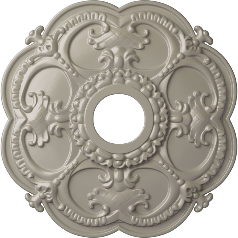 Rotherham 3.5"W x 3.5"D Ceiling Medallion, Pearl White