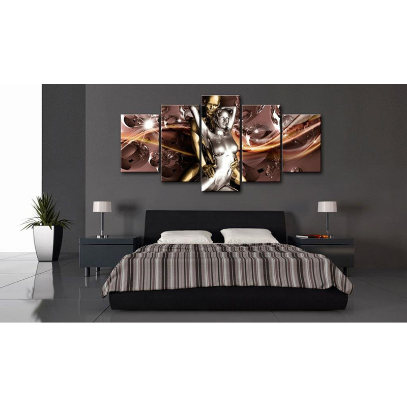 " Romantic Ecstasy " 5 - Pieces, 40" H x 80" W x 0.7" D