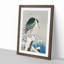 A Heron in The Snow by Ohara Koson - Framed Print-87666163-87666164