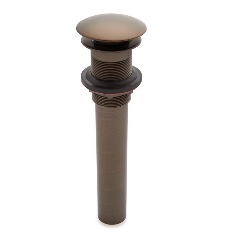 Drain escamotable pour salle de bain de style champignon 1,5 po, Bronze huilé