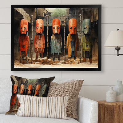 Madani, tribu africaine, masque Dogon III sur toile