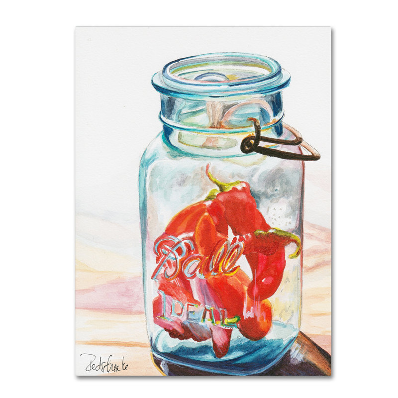 Pot à balles, reproduction d’art sur toile tendue, H 32 po x l 24 po x P 2 po