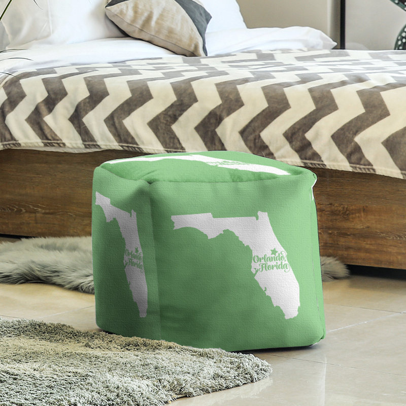 Repose-pieds cube en floride orlando, Vert