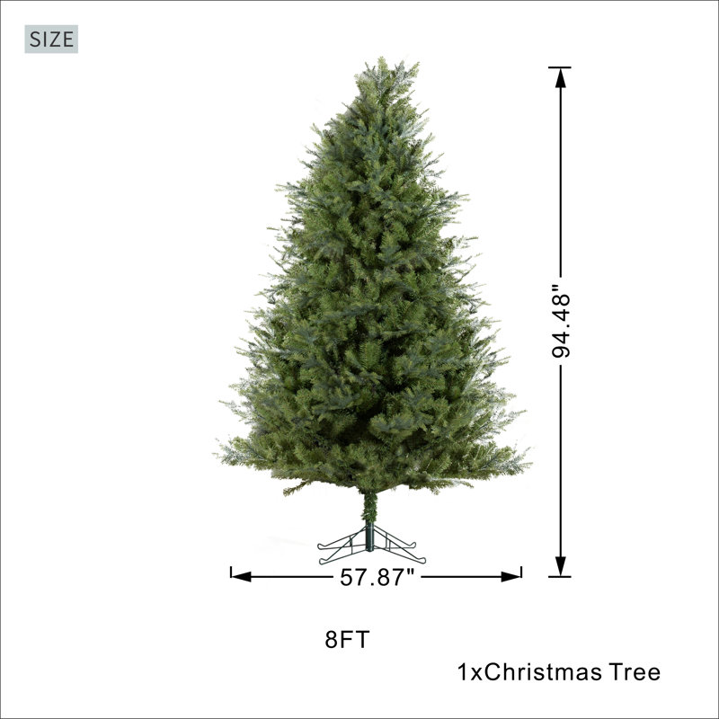 Arbre de Noël artificiel 8 pi, 8 pi