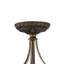 3-Light Drum Crystal Semi Flush Mount