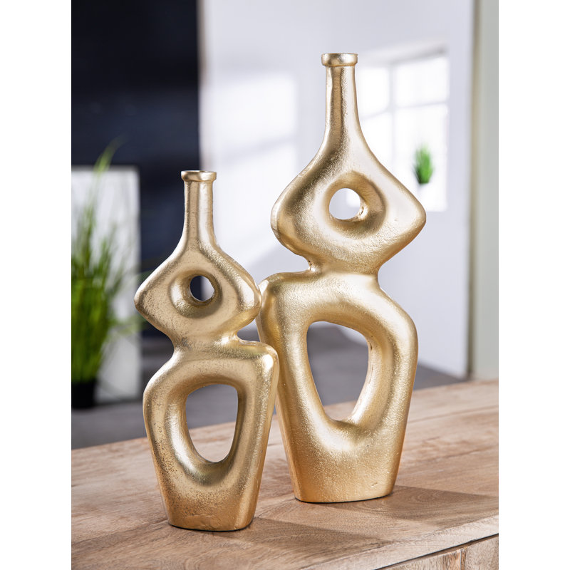 Bernace Handmade Aluminum Table Vase, 38cm H x 15cm W x 5cm D