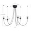 5-Light Black Arc Swaying Gravity Chandelier