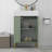 Bathroom Storage Cabinet, Single Ceramic Sink, Left Side Storage-116116636