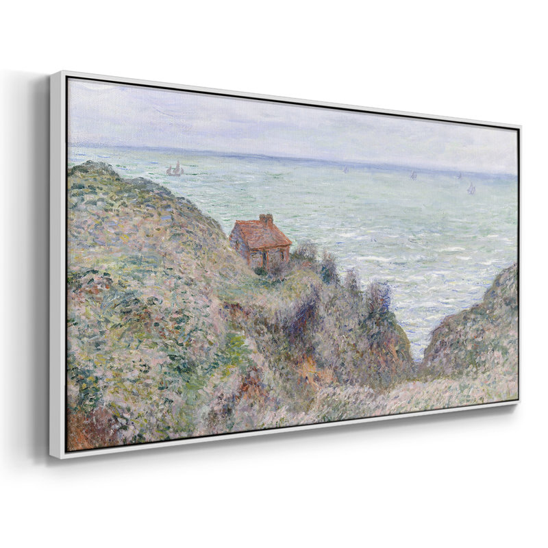 Série nautique-CDLIX- Toile tendue avec châssis tendue, prête à être accrochée, H 21 po x l 41 po, Blanc