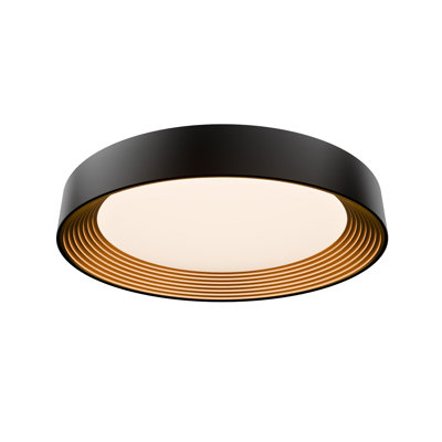 Gaston Dimmable LED Flush Mount With Built In Color Temperature Switch from 2700K/3000K/3500K/4000K