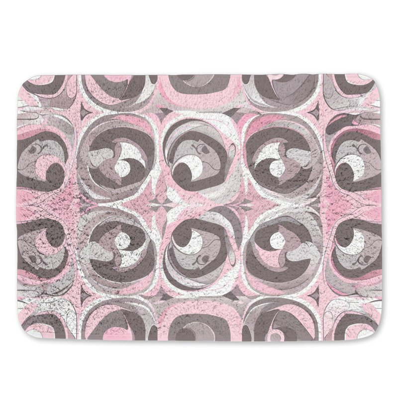 Tapis de bain en microfibre / microsuède Darsey, L 17 po x L 24 po