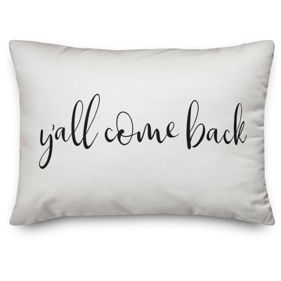  Coussin lombaire intérieur / extérieur Y'all Come Back