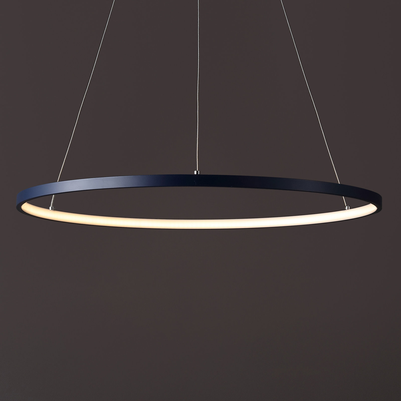 Odin Single Light Dimmable LED Pendant, 0.75" H x 23.75" W x 23.75" D, Navy
