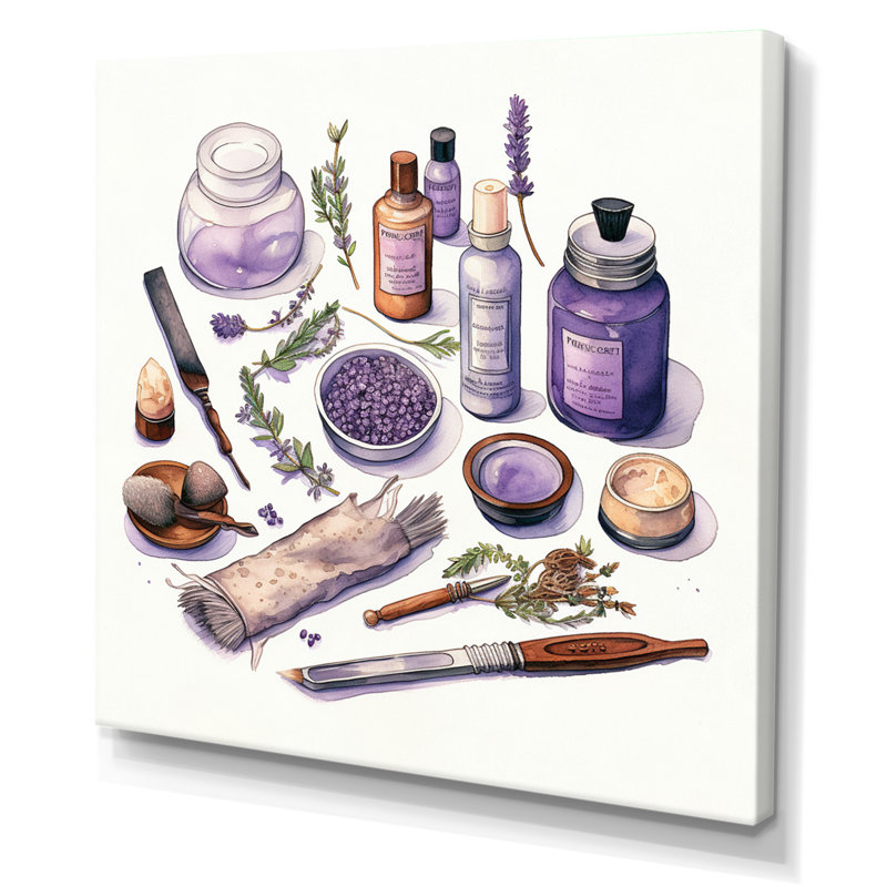 Maquillage naturel lavande Bliss Eco, H 16 po x l 16 po x P 1 po, Toile tendue