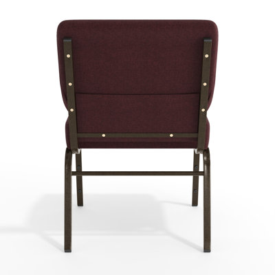 Chaise de salle d'attente empilable en tissu avec structure en métal 21,25 po Maevis