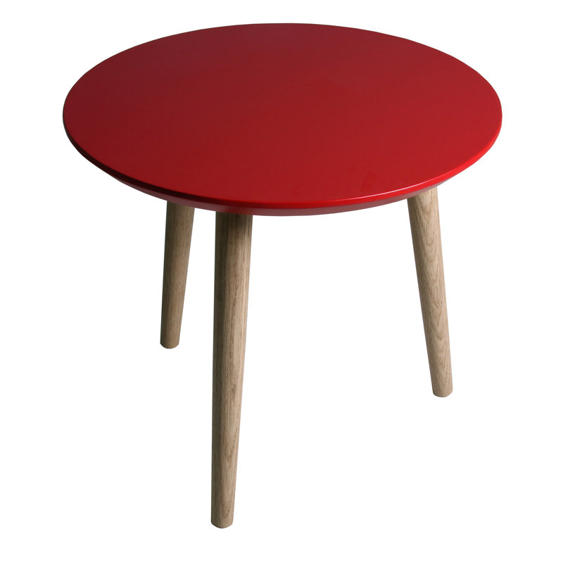 Pineiro End Table, Red