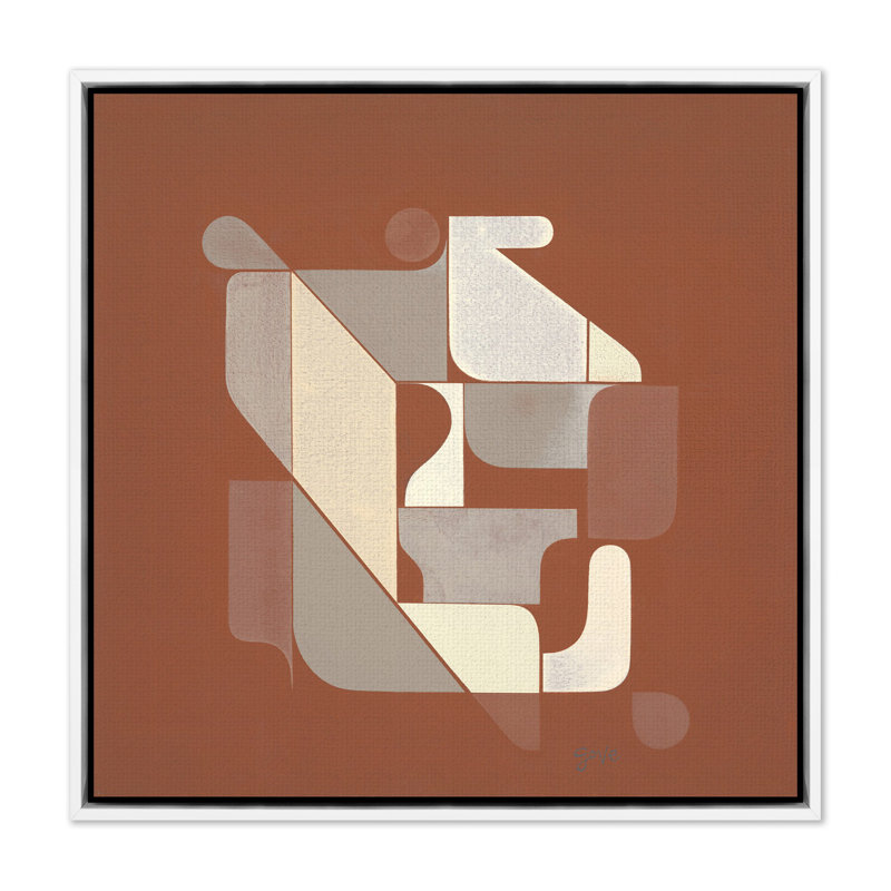 Devalaya by Gregory Gove, White Oak Framed Canvas, 32" H x 32" W x 2" D