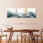«Mountain Waves On Mountainscape», ensemble de 3 pièces sur toile par Jennifer T-93060739