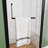 28"-29.2'' x 72" Semi-Frameless Pivot Shower Door, 1/4" Tempered Glass, 1.2inch Adjustable Width, Reversible Installation, Matte Black