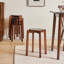 Solid + Manufactured Wood Accent Stool