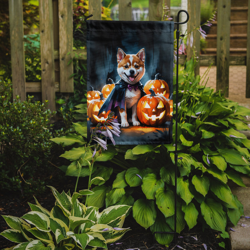 Drapeau de jardin chiot Halloween, Akita