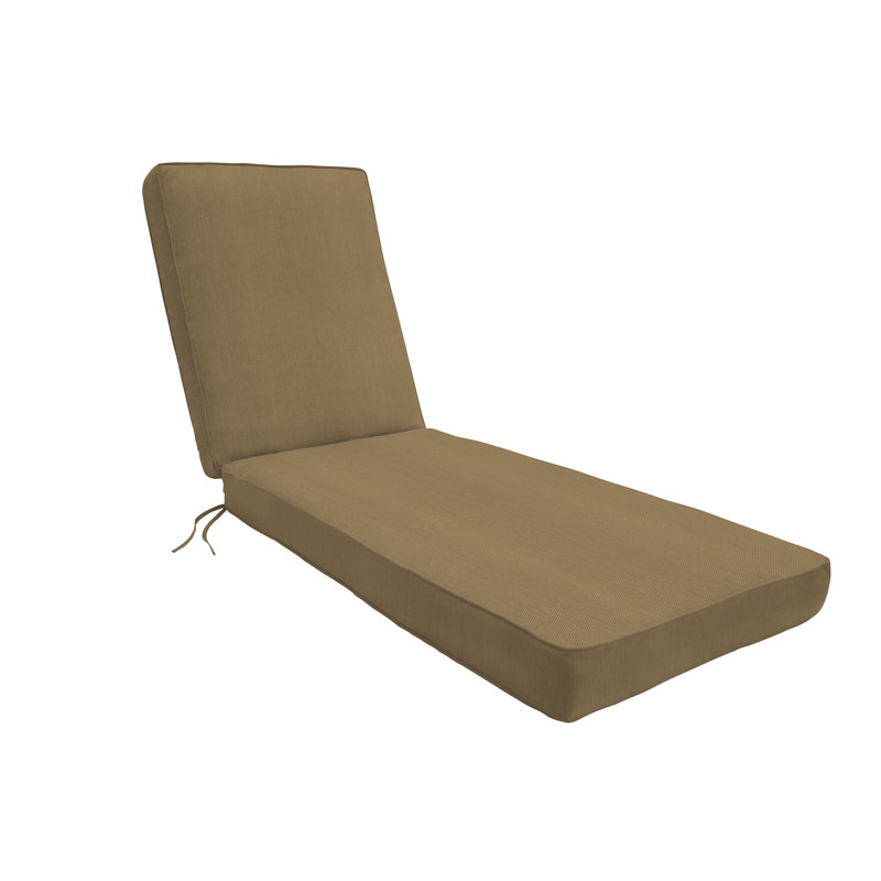 Coussin de siège / dossier d'extérieur Sunbrella, H 2,5 po x l 26 po x P 82 po, Tissage uni Sunbrella® palette caribou
