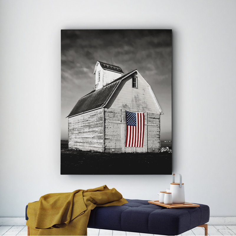 " Barn I ", 16" H x 20" W x 1.5" D