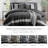 Boulder Striped Microsuede Plush Comforter Set in Farmhouse Style-102217716-102217715