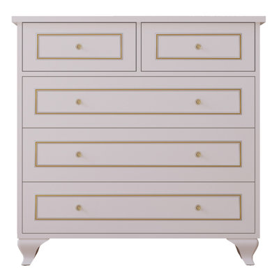 Valera 90cm W 5 - Drawer Chest of Drawers