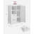 Freestanding Bathroom Floor Storage Cabinet with Open Compartment, 2 Drawers & Adjustable Shelves
