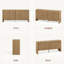 Armoire de buffet 69,7 "avec 4 portes, buffet moderne