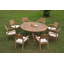 Sansome Outdoor Teak Dining Set-231907273-231907277