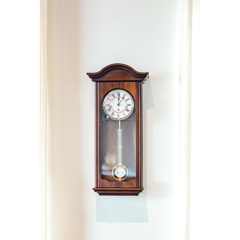 Brooke Wood Wall Clock, Cherry