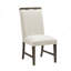 Ensemble de salle à manger 7 pièces moderne, extensible, en bois brun, avec 6 chaises d'appoint, rembourré, meubles de salle à manger-603144367