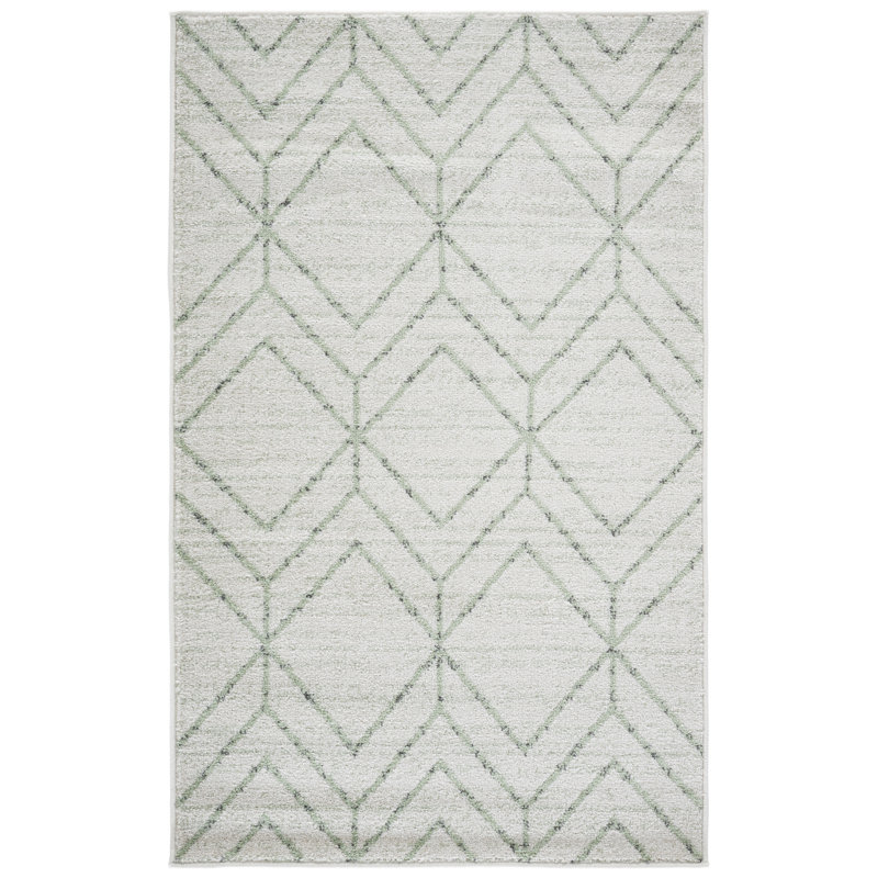 Tapis à motif géométrique Jakes Performance, Rectangulaire 3 pi x 5 pi
