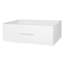 Commode 5 tiroirs avec grands tiroirs en tissu, blanc-745877401