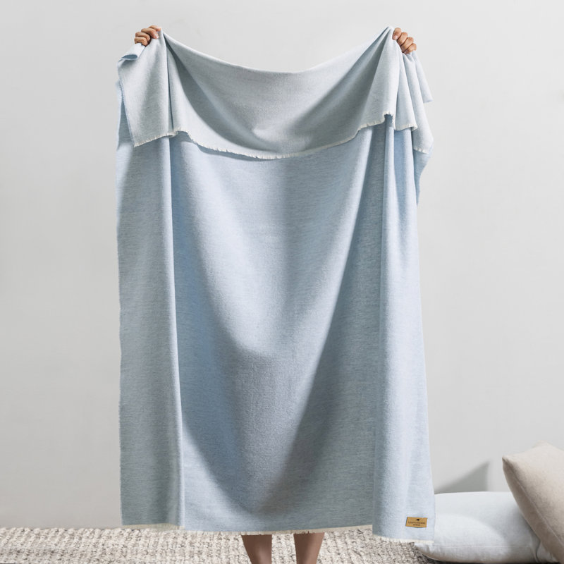 Aspen Throw, Light Blue