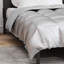  Winter Duvet Silver 220 X 140 Cm Satin And Microfiber-202382113