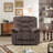 43.3'' Wide Power Lift Assist Recliner with Heat, Massage & USB/Type-C Ports – Microfiber Upholstery-344451590