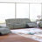 Smoke Fur Like Corduroy 2Pc Motion Sofa Set - Sofa & Loveseat With Console, Reclining Function-1987578658