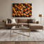 Fruit, clémentine brune, art mural sur toile-2046514445