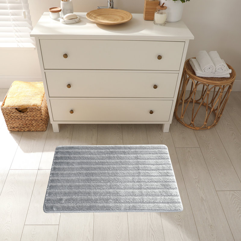 Tapis de cuisine, Rectangle 1 pi 5 po x 2 pi 8 po, Gris clair