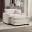 Fauteuil d'appoint simple à siège profond avec repose-pieds avec un coussin, fauteuil d'appoint et repose-pieds-823289368