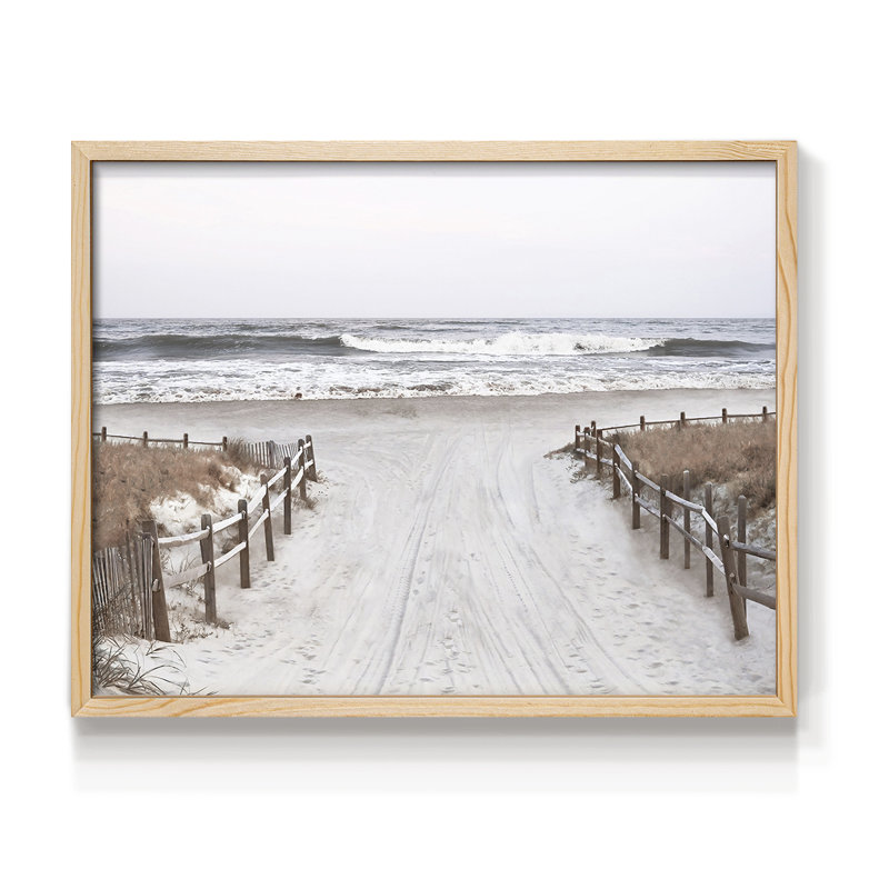 OBX Path -Framed Print - Restickable, 8" H x 10" W, Natural