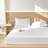 Moomee Fitted Sheet with Pillowcases 3-Piece Set 100% Washed Cotton Linen Like Textured-120928292-120928285