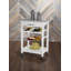 Chariot de cuisine en granit avec tiroir utilitaire et panier Macy-22916604-128495254