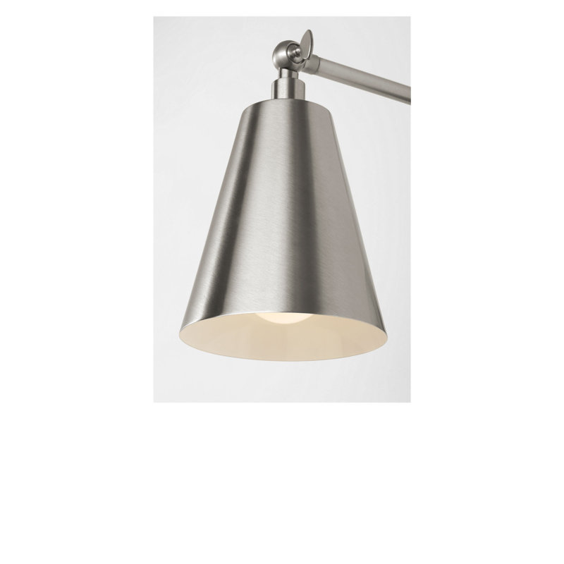 Drae One Light Task Sconce, Burnished Brass, No