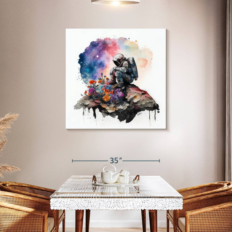 Kelan Last Flowers, 39" H x 39" W