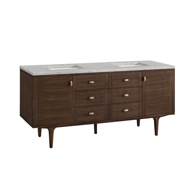 Amberly 72'' W Vanity, Eternal Jasmine Pearl, 72"